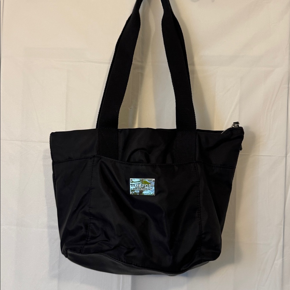 LIZSPORT by Liz Claiborne Black Nylon Shoulder Purse